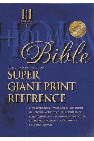 Bible Kjv Super Giant Print Reference Black T/I