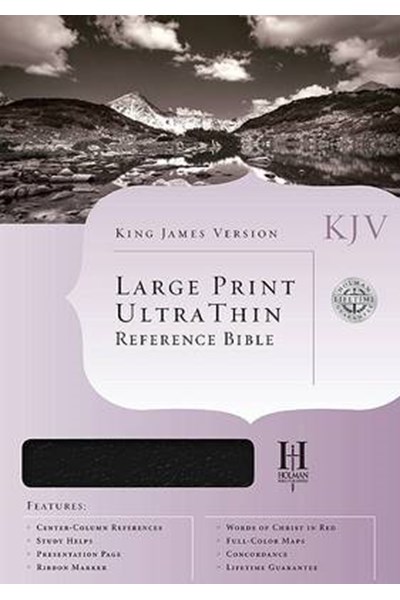 Bible Kjv U/Thin L/P Ref Black