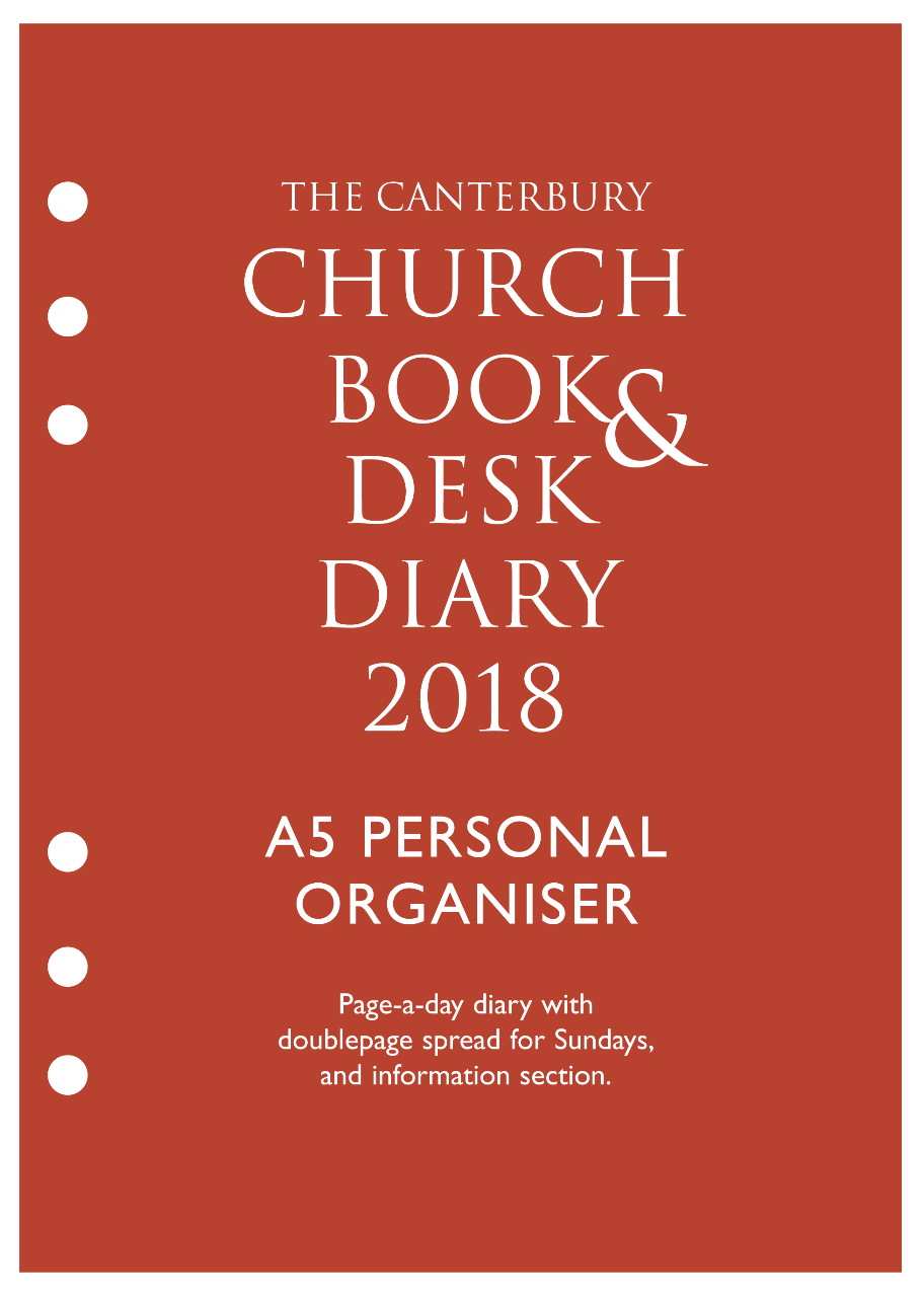 Canterbury Church Book & Desk Diary 2018 A5 Personal Organiser Edition