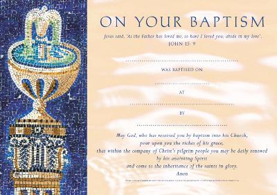 Baptism Certificates Traditional