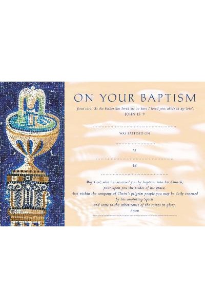 Baptism Certificates Traditional