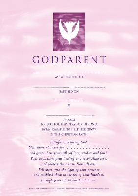 Godparent Certificates Girl Contemporary