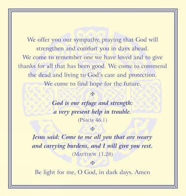 Funeral Prayer Cards