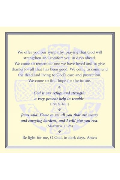 Funeral Prayer Cards