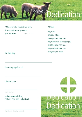 Infant Dedication Certificates