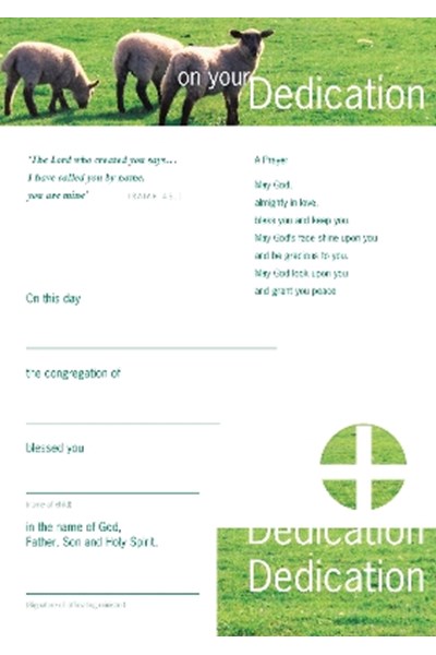 Infant Dedication Certificates